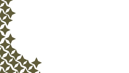 a collection of shapes that are arranged irregularly and create an art.