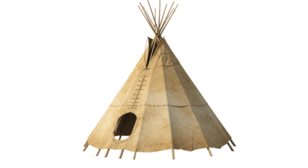 Isolated Teepee Tent