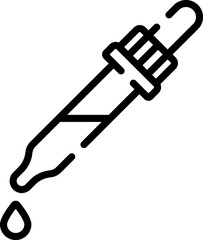 eye dropper Illustration on a white background     