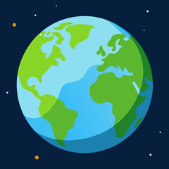 earth, globe, vector illustration