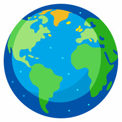 Naklejka premium earth, globe, vector illustration