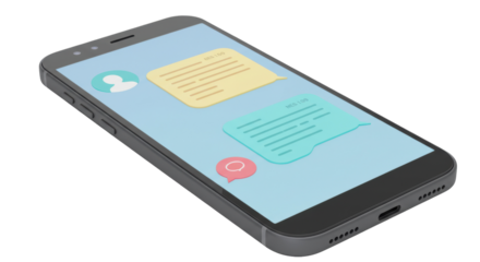 Isolated Smartphone Chat