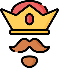 fathers day Illustration on a white background     