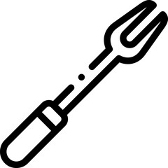 fork Illustration on a white background   