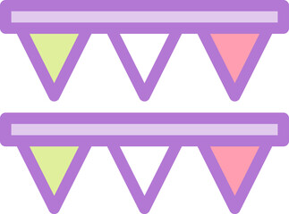 garland Illustration on a white background   