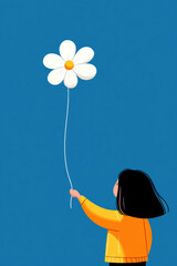 Happiness is letting go, Happiness concept image symbolizing release and lightness with a modern aesthetic.