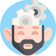 gear Illustration on a white background    