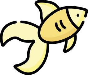 goldfish Illustration on a white background 