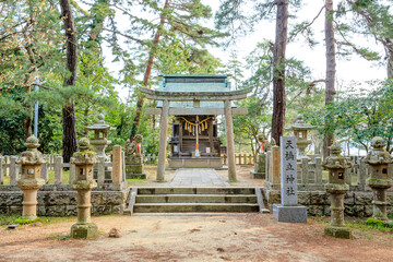 春の天橋立神社　京都府宮津市　Amanohashidate Shrine in Spring. Kyoto Pref, Miyazu City.