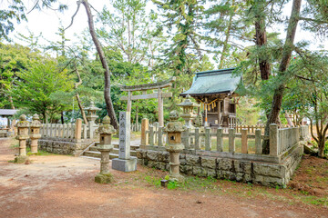 春の天橋立神社　京都府宮津市　Amanohashidate Shrine in Spring. Kyoto Pref, Miyazu City.
