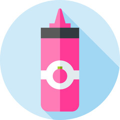 ketchup Illustration on a white background    