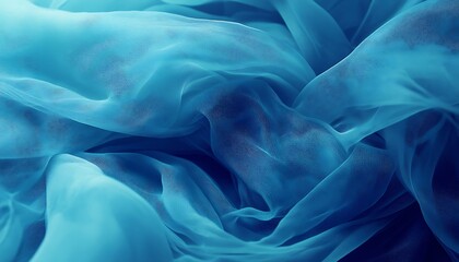 Light Blue Fabric Drape Closeup