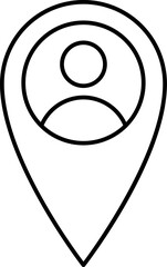 location Illustration on a white background    