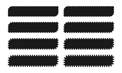 Notch Edge Two Rounded Corner Rectangles