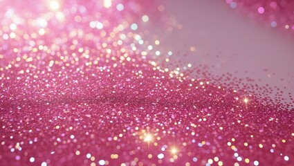 Vibrant hot pink glitter confetti backdrop for party invitations, festive wallpaper, greeting cards, and design features.
