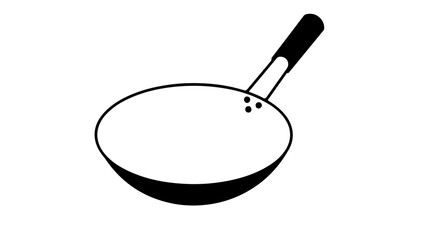 frying pan for cooking fried rice or nasi goreng  in netflix series hunger