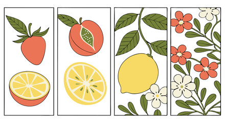 set of fruits