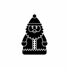creative details Santa Claus Icon Vector Illustration