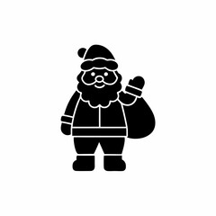 creative details Santa Claus Icon Vector Illustration