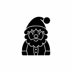 creative details Santa Claus Icon Vector Illustration