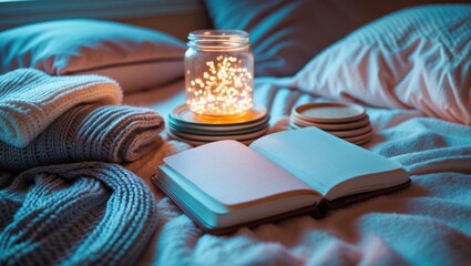 knitted sweaters in a comfortable home environment