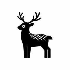 creative details Reindeer Icon Vector Illustration