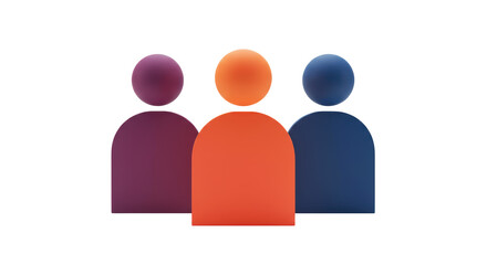 Fototapeta premium Isolated Group of People