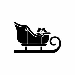 creative details Sleigh Icon Vector Illustration