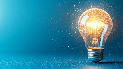 Illuminated Lightbulb Concept