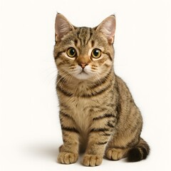 Obraz premium british cat isolated on white