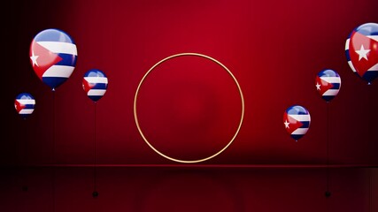 Cuba Country Balloons and Product Stage