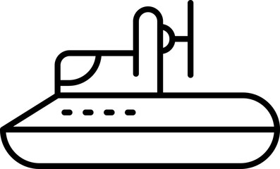 Hovercraft Vector Icon Stock Illustration