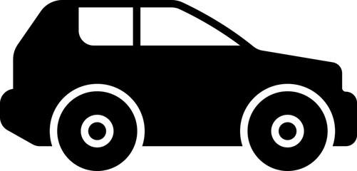 Hatchback Car Vector Icon Stock Illustration