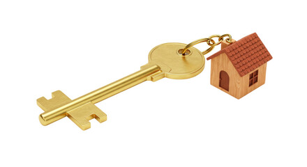 Isolated Key to New Home