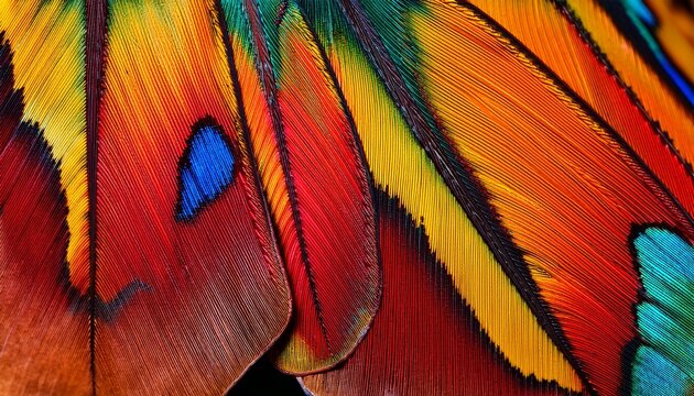 Madagascan sunset moth (Chrysiridia rhipheus) detail of a wing