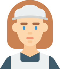 maid Illustration on a white background    