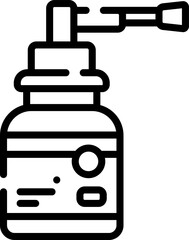 nasal spray Illustration on a white background     
