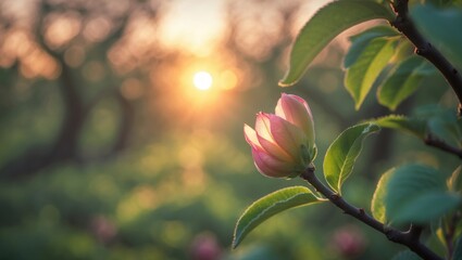 Commencement of orchard flowering.