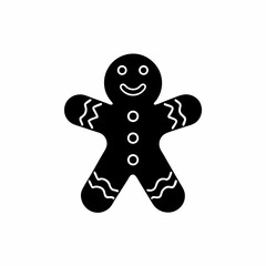 creative details Gingerbread Man Icon Vector Illustration