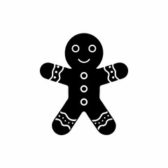 creative details Gingerbread Man Icon Vector Illustration