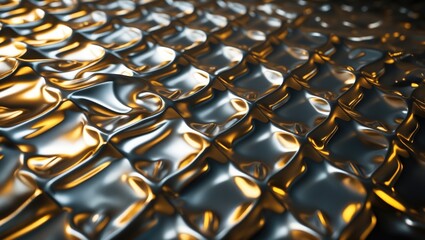Obraz premium Detailed view of a metal diamond plate texture.