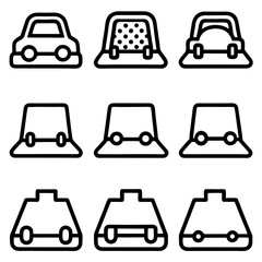 Vector Illustration of Car Floor Mat Designs