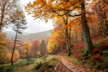 Obraz premium autumn in the forest