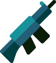 rifle Illustration on a white background  