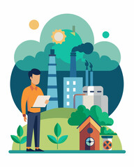 In order to address concerns from community members an environmental impact assessment was conducted on a proposed chemical plant looking at potential risks to public health and. Vector illustration