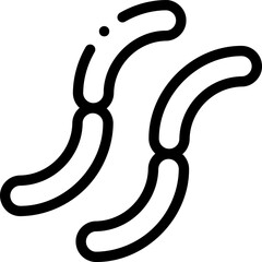 sausage Illustration on a white background   