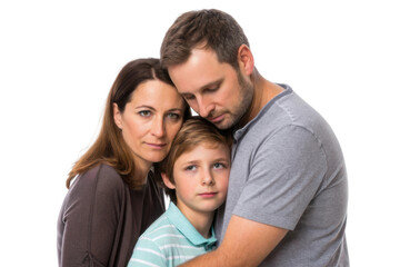 Family bond captured in heartfelt embrace showcasing love and connection during heartfelt moments in a warm setting