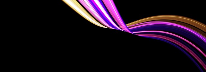 Horizontal abstract Web Banner design header with line light and black background for website design social media cover ads banner flyer invitation