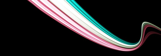 Horizontal abstract Web Banner design header with line light and black background for website design social media cover ads banner flyer invitation