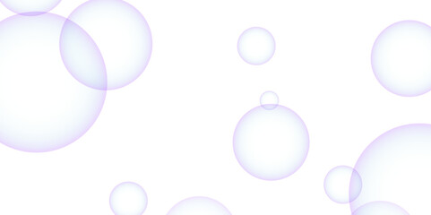 Beautiful circles colorful soap bubbles texture background. Design soap bubbles on a white background. Vector circles template design. white background texture, Xmas, backdrop, lights, wallpaper